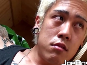 Blond Japanese twink toys with hole and strokes his dick austin wolf gay porn asian