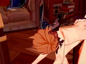 Genshin Impact Yaoi - Zhongli x Tartaglia Blowjob and fucked - Sissy crossdress Japanese Asian Manga Anime Game Porn Gay chinese gay in public porn