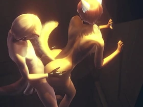 Furry Yaoi - Fox gives boy a handjob then fucks him against the wall in an alley - Anime Manga Asian Japanese Game Porn Gay savino chinese porn gay