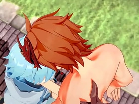 Genshin Impact Yaoi - Tartaglia x Chongyun blowjob and anal with creampie - Sissy crossdress Japanese Asian Manga Anime Game Porn Gay gay chinese porn password