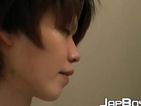 Young Japanese spreads his ass before stroking himself solo asian gay poop porn