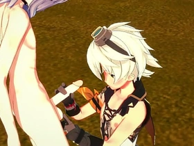 Genshin Impact Yaoi- Bennett Handjob and fucked by Razor - Japanese asian manga anime game porn gay korean gay group porn