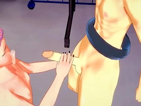 Jujutsu Kaisen Yaoi - Yuji Itadori Handjob and fucked by Sakuna - Sissy crossdress Japanese Asian Manga Anime Game Porn Gay asian boy model gay porn