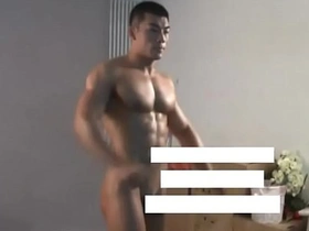 Meili Series - Muscular Jock Hunk Showing His Hot Body ( Behind The Scene ) chinese bate gay porn