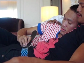 Asian Twinks Daniel and Guy Bareback gay porn japanese gym