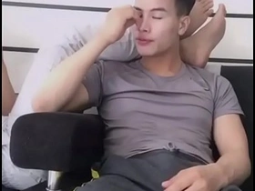 Asian Horny guy on live asian gay porn website