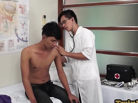 Skinny Asian enjoys anal playing from his geeky doctor day day chinese gay porn