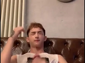 Handsome Asian guy pissing jerkoff korean gay porn friend