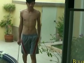 Asian twink spitroasted gay porn asian bukkake