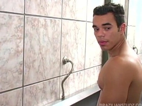 Latino Threesome Public Toilet Sex big chinese hunk gay porn