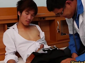 Tiny Asian twink anallydrilled by doctor after rimming japan gay porn website