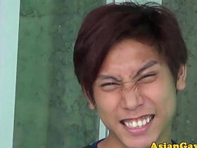 Pissdrinking asian twinks rim and suck chinese son gay porn